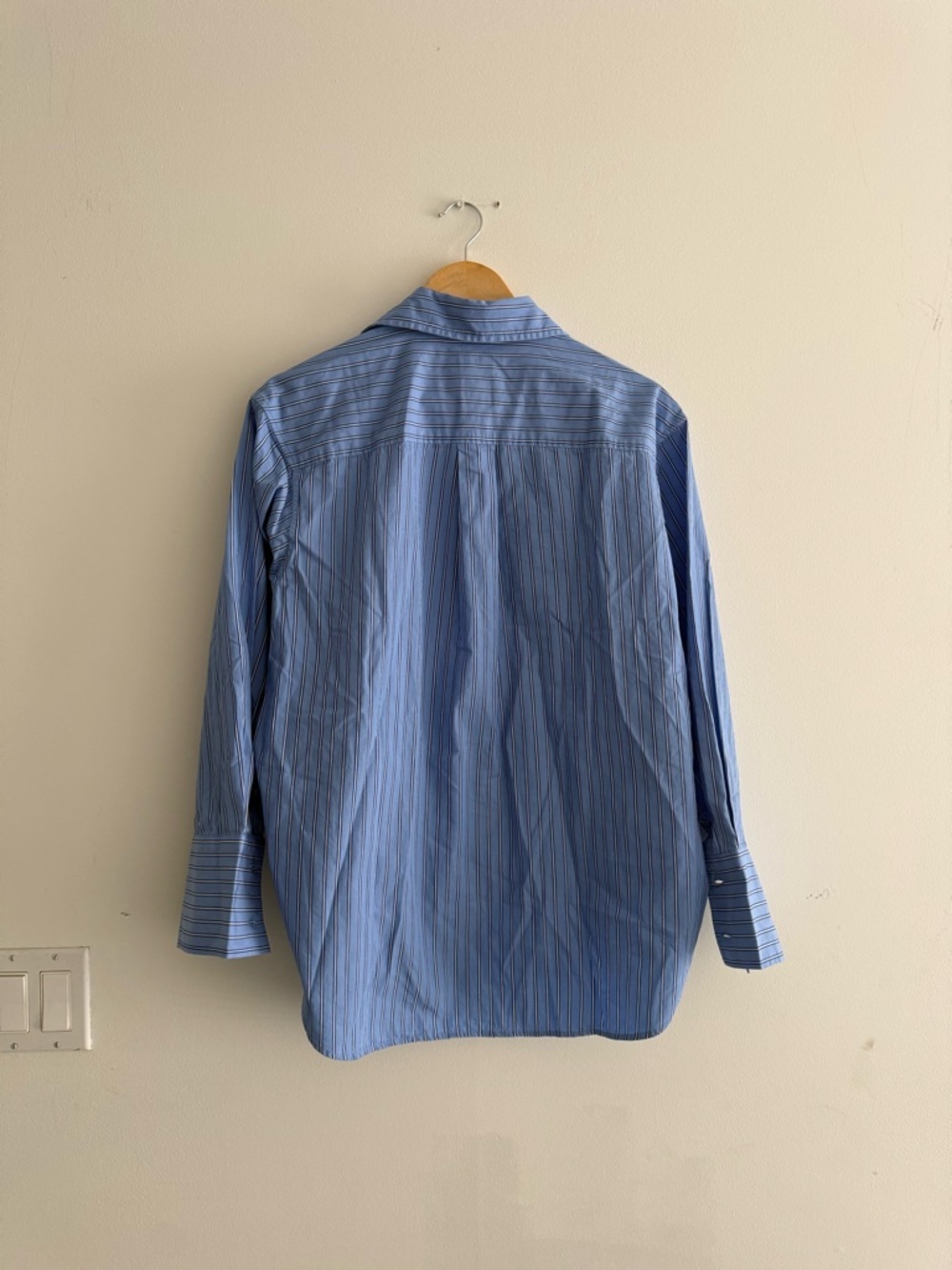 GAP “big shirt” Blue Striped (oversized ) shirt one size organic cotton - Picture 7 of 8